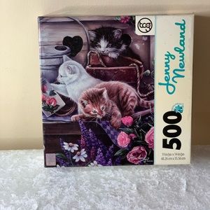 Jenny Newland Playful Kittens 500 piece puzzle. 19x14 inches